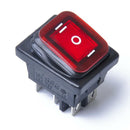 4pcs 6 Pin On/Off/On 3 Position Rocker Power Switch With Backlight
