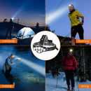 250000LM 6X T6 LED Headlamp Rechargeable Head Light Flashlight Lamp+Battery