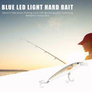 Electric Vibration Fishing Lure Blue LED Rechargeable Attractant False Bait