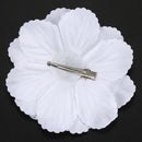 Rhinestone Peony Flower Hair Clip for Girl Toddler Lady White