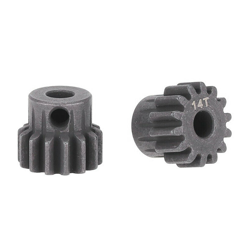 2Pcs M1 5mm 14T Pinion Motor Gear for 1/8 RC Car Brushed Brushless Motor D6Q1