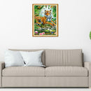 5D DIY Full Drill Diamond Painting Forest Tiger Cross Stitch Embroidery Kit