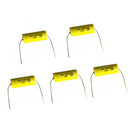 5 Pieces 2.2UF 100V Speaker Frequency Capacitor Divider Audio Crossover