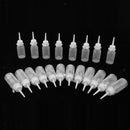 20 x 50ml Glue Oil Applicator Bottle Clear Squeezable Bottles for Quilling