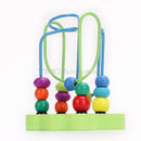 Funny Newborn Baby Girls Boys Wooden Around Beads Play Game Toys Puzzle Game