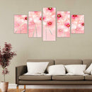 5pcs Flower 5D DIY Full Drill Diamond Painting Embroidery Mosaic Kits Wall Art