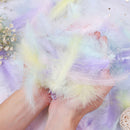 Macaron Feather Handmade Light String Photo Decor Wave Ball Gift Box Filli%!