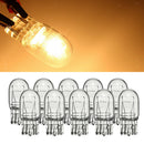 10x T20 Clear Car Dual Filament Turn Signal Stop Brake Light Tail Light