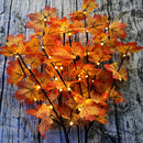 LED Maple Leave String Light Battery Powered Vase DIY Decor Xmas Fairy Lamp