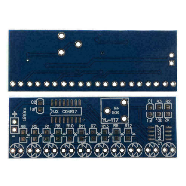 NE555+CD4017 Running LED Flow LED Light Electronic L1Y7 nice DIY duction Su F9J2