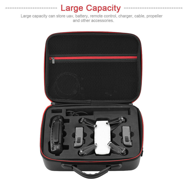 Waterproof Drone Accessories Storage Bag PU Leather Carrying For DJI Spark