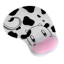 K8 Cute Cow PU Anti-Slip Mouse Pad Mat with Silicone Wrist Rest for Macbook