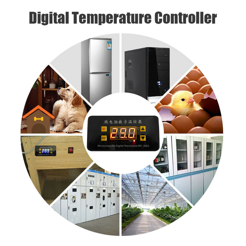 WT-1005 Microcomputer Temperature Controller Adjustable Digital Thermostat