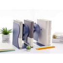 Simple Nature Style Blue Decorative Metal Iron Bookends Holder Stand Desk N