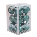 12pcs Christmas Decorative Ball Set Tree Pendant Balls Ornaments (Green)