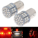 2Pcs Red Light 1157 BAY15D 50 SMD 1206 LED Car Tail Stop Brake Lamp Bul@