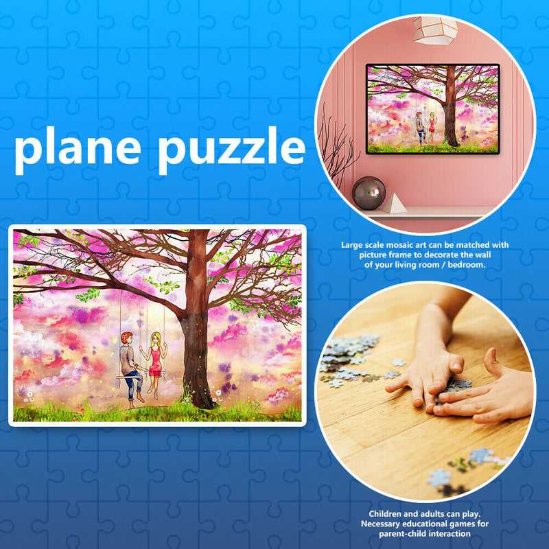 Swing Lovers Paper Puzzles 1000pcs Adults Kids Jigsaw Picture Assemble Toys