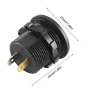 Waterproof DC 12V-24V Car Motorcycle LED Digital Voltmeter Voltage Meter Gauge