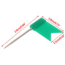 100 Pieces Mixed Color Flag Push Pins Nail Thumb Tack Map Drawing Pin Station Cy