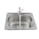 Caravan Boat 360 Degree Rotation Copper Basin Faucet Folding Cold Water Fau