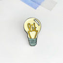 Brooches And Pins Cartoon Light Bulb Pins Backpack Shirt Jeans Decorative W