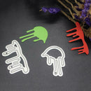 2pcs Drops of Blood Metal Cutting Dies Stencil Embossing Scrapbook Craft A