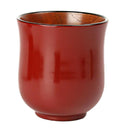 Japanese Wooden Milk Beer Mug Souvenir Tea Beer Cup Mug Drink Tankard Red