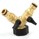 Washing Machine Faucet Nipple Y Valve Diverting Water Separator Garden Hose