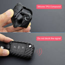 Carbon Fiber Flip Car Key Fob Chain Cover Case For VW Polo MK6  Golf/Golf R MK7