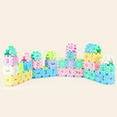 Plastic Geometric Building Blocks Retro Number Blocks Child Education Toys