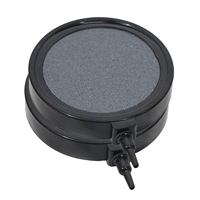 2pcs Aquarium Air Stone Disk Silent Oxygen Bubble Cutain Aerator for Fish Tank