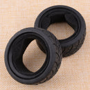 2pcs~65mm x26mm X-Pattern Radial Tires fit for HPI Racing 1/10 RC Car Wheels Hf