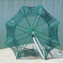 8 Sides 8 Holes Automatic Fishing Net NylonÃ‚Â Crab Fish Trap ShrimpÃ‚Â Cage (E)