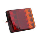 2x12V 8LED Rear Tail Light Brake Stop Lamp Indicator Trailers Truck Van Caravans