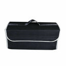 Trunk Organizer Felt Cloth Foldable Car SUV Storage Bag Cargo Box Portable Black