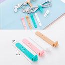 4Pcs/lot Multipurpose Cable Winder Earphone clip Wire Cord Silicone HolderSEAU