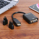 CableDeconn F0101 HDMI to VGA Adapter Micro/Mini HDMI to HDMI Converter
