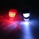 2 Pcs Silicone Bicycle Bike Cycle Safety LED Head Front and Rear Tail Light R6N9