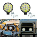 1x 42W Round 14 LED Spot Work Light Bar Fog Driving Lamp Truck Tractor SUV  OZ