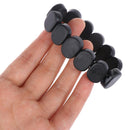 Natural Black Bian Stone Bracelet Carve Black Bianshi Bracelet Jewelry For Me JR