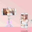 Pink Mini Usb Handheld Selfie Sticks With Rechargeable Air Cooling Fan Trav