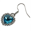 Women's Heart of Ocean Hook Earrings Dangle Earrings Blue