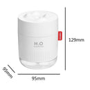500ml 7 Color LED Ultrasonic USB Humidifier Essential Oil Diffuser (White)
