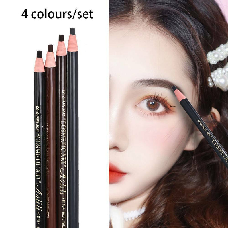 4x Waterproof Microblading Eyebrow Peel-off SPMU Pencil Eye Brow Cosmetics UK
