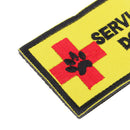 Rectangle Embroidered SERVICE DOG Patch Applique Armband Sew-on Clothes Bags