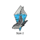 Clothing Bag Alloy Badge Women Men Cartoon Ocean Animal Brooch (Style 2) A