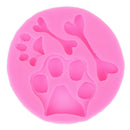 Dog foot bone shape silicone mold fondant chocolate cake decoration mold tool ME