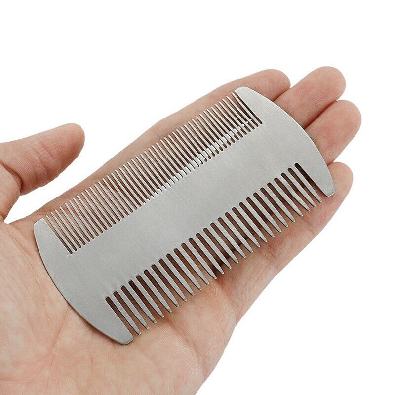 Dual Action Stainless Steel Edc Credit Card Size Comb Wallet Comb Pocket Co Q3S2