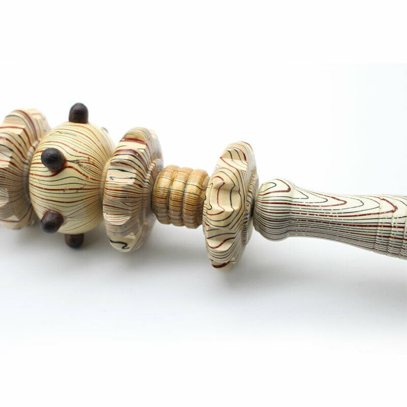 Wooden Exercise Roller Sport Injury Gym Body Leg Trigger Point Muscle Rolle K2W1