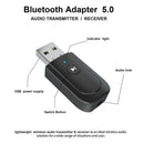 Bluetooth 5.0 USB Dongle Adapter, Bluetooth Transmitter Receiver Supports Laptop